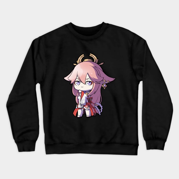 Chibi Yae - Genshin Impact Crewneck Sweatshirt by MangaXai